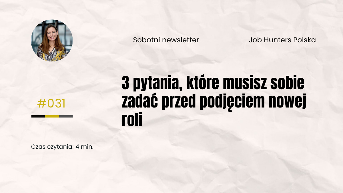 Sobotni newsletter 31